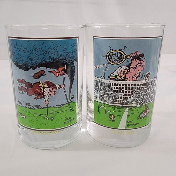 Vintage 1982 Arby’s Collectors Drinking Glasses – DEDICATION & LUCK OUT– Set of - Picture 11 of 14